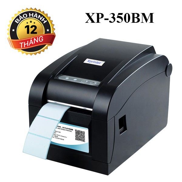 Máy in Xprinter 350BM Lan, in đơn hàng GHTK từ điện thoại,in tem tem nhãn, in phiếu giao hàng TMĐT,  XP350BM