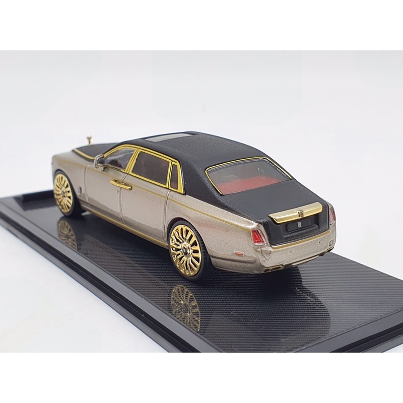 Xe Mô Hình Rolls-Royce Phantom 1:64 Collector's Model (Nâu Mui Đen Viền Vàng)