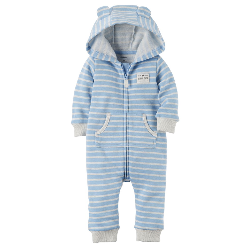 Bộ liền quần dài Jumpsuit Carter's bé trai - Hàng xuất xịn