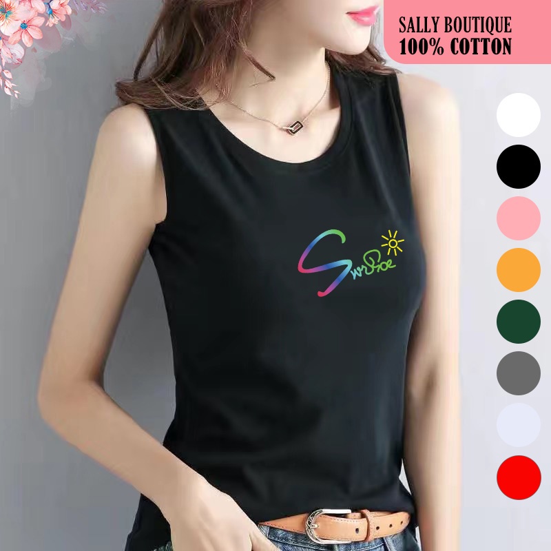 Áo thun sát nách nữ thun cotton 4 chiều SUNSHINE-SALLY-SN103