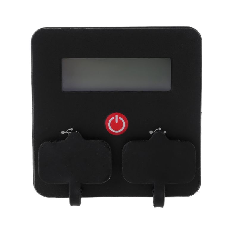 Vôn Kế Kỹ Thuật Số 12V 24V Hai Cổng USB Màn Hình LCD