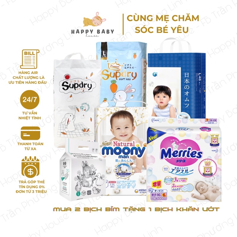 Bỉm GoldGi Quần,Dán size NB92,S84,M60,M66,L48,XL44,XXL32