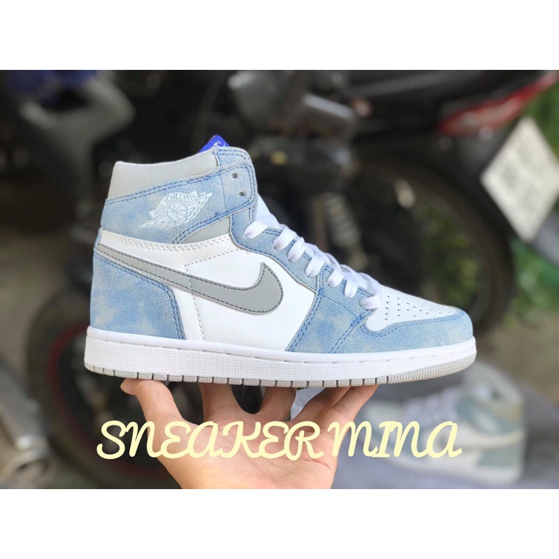 Jordan Hyper royal xanh loang cao cổ 11  ,  Giày thể thao nam nữ sneaker jd1 xanh full box
