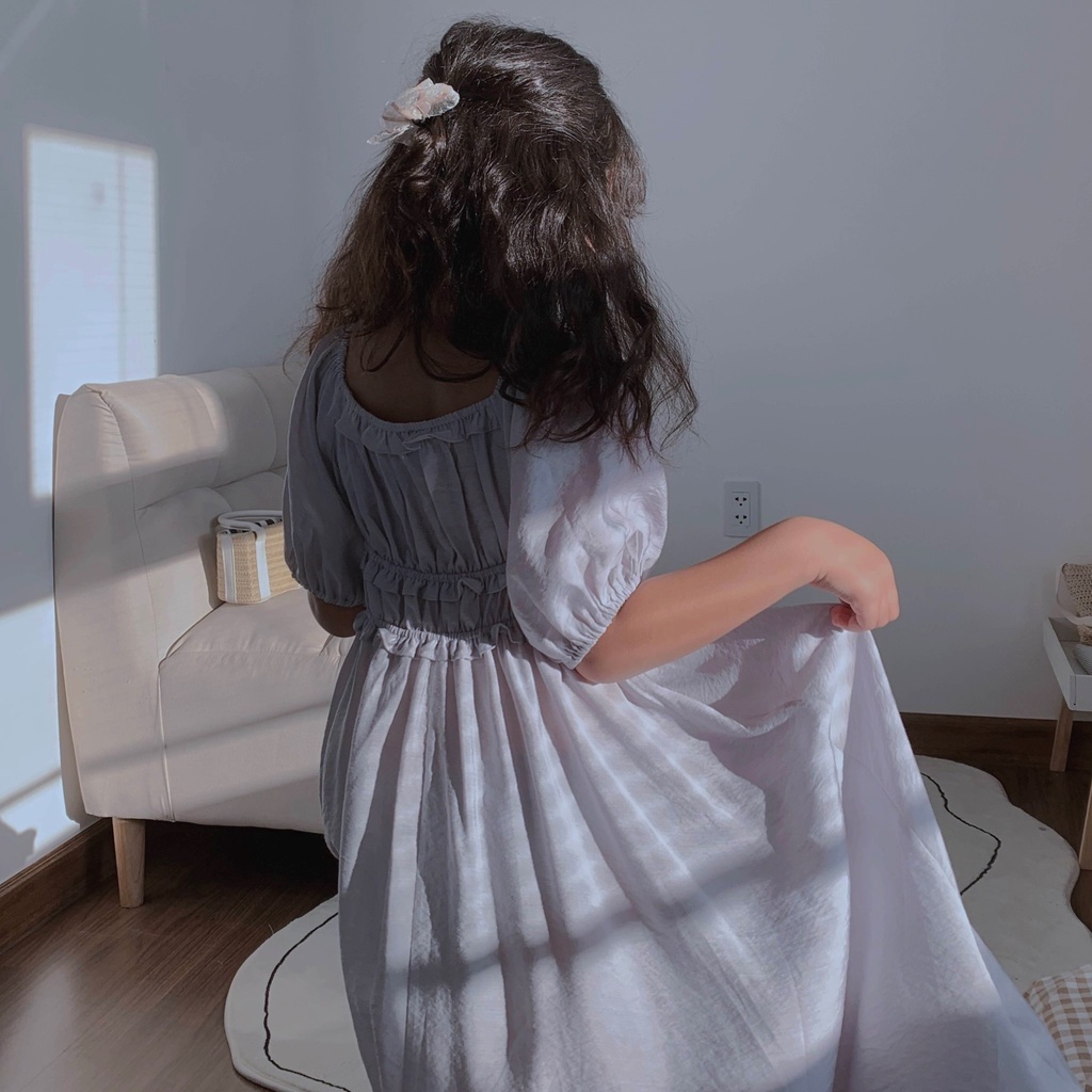 Đầm babydoll tay phồng công chúa