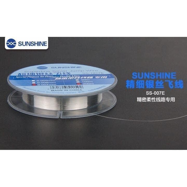 Dây đồng phủ bạc câu mạch, câu home.....0.007mm SS-007E Sunshine