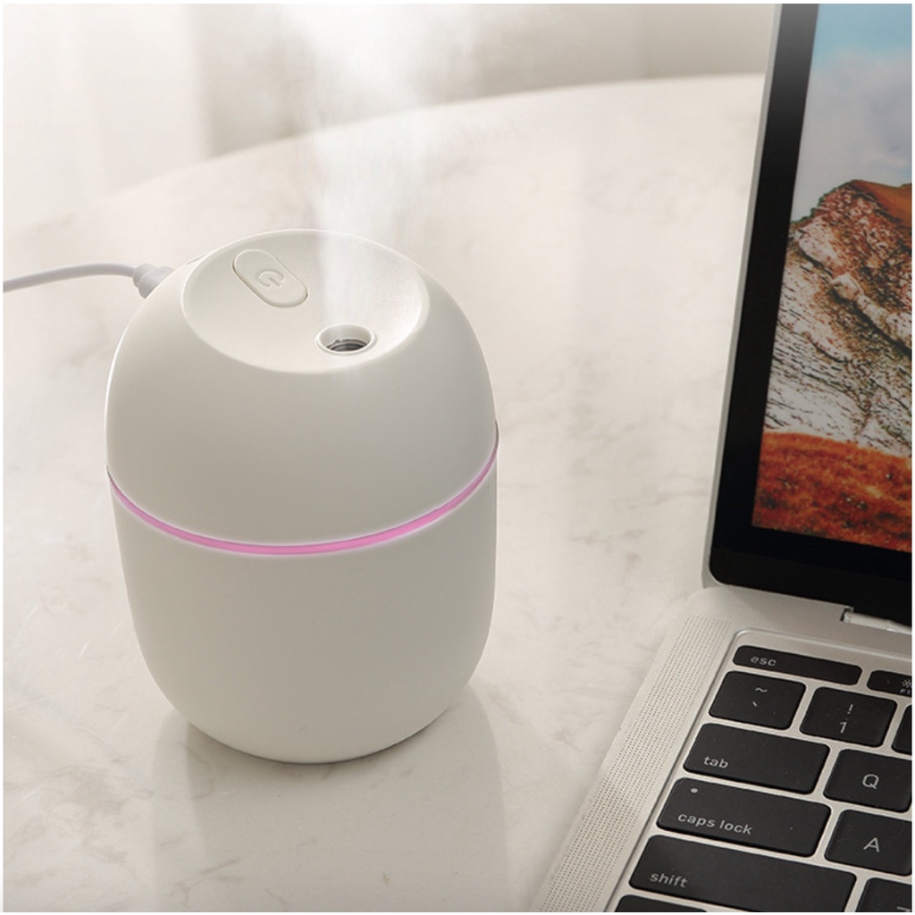 Máy Xông Tinh Dầu Mini Humidifier 220ml Đuổi Muỗi &amp; Côn Trùng Phun SươngTạo Ẩm Tỏa Hương Cho Phòng Ngủ Và Trên Xe Hơi