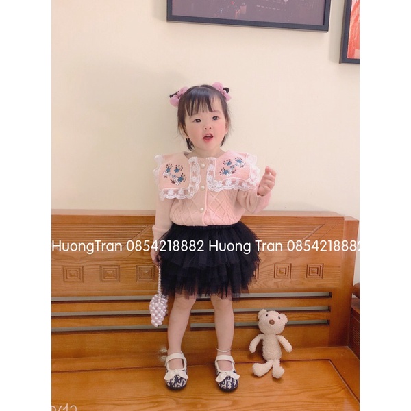 Áo len cadigan bé gái cao cấp