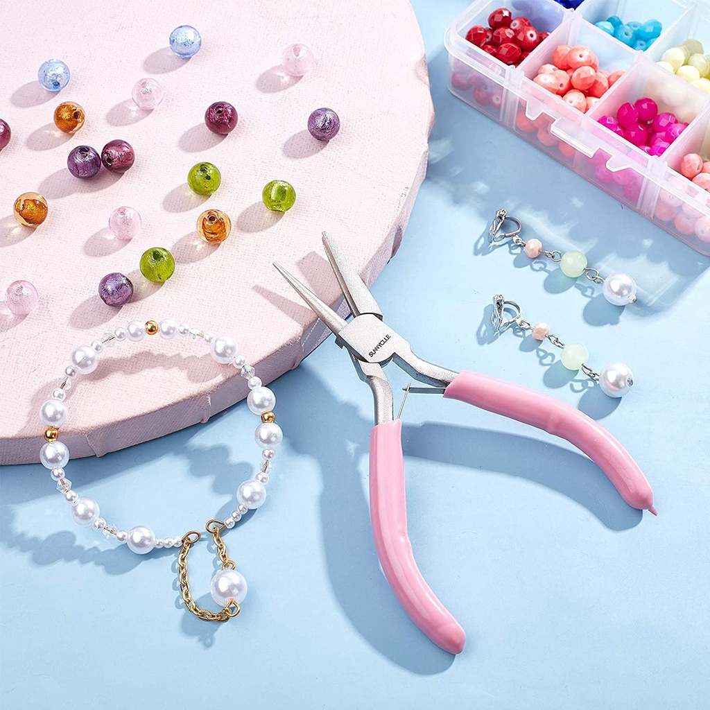 1 Kìm Mũi Tròn Mini Chính Xác Cao Dùng Làm Trang Sức DIY