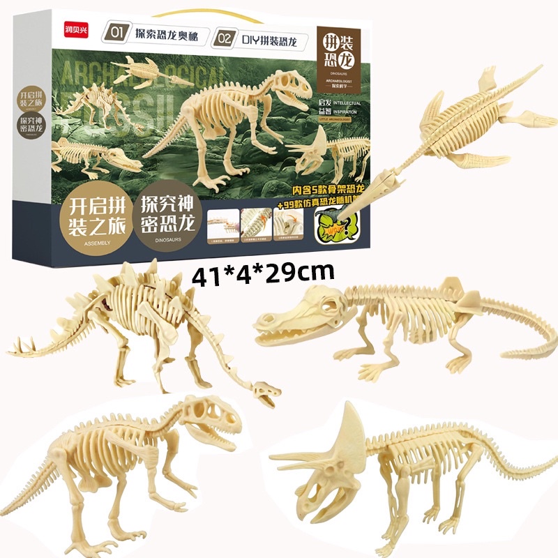 Đồ chơi lắp ráp mô hình xương khủng long 3D bằng nhựa