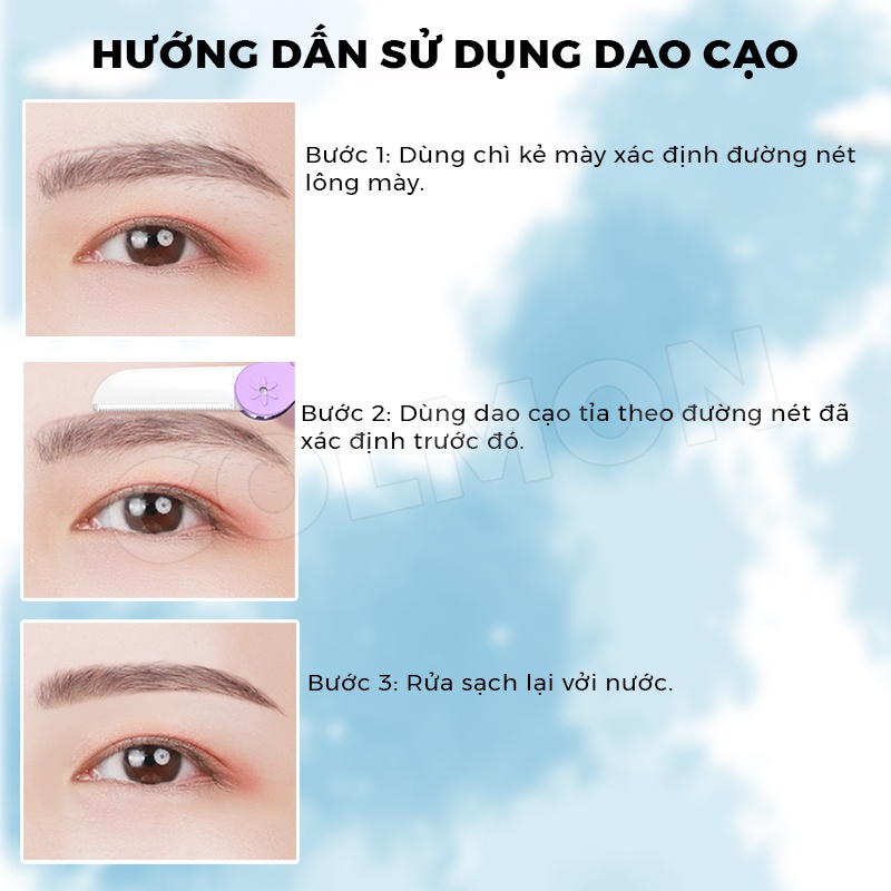 5 mẫu Dao cạo tỉa lông mày hình răng cưa dạng gập tiện lợi tỉa được nhiều kiểu lông mày