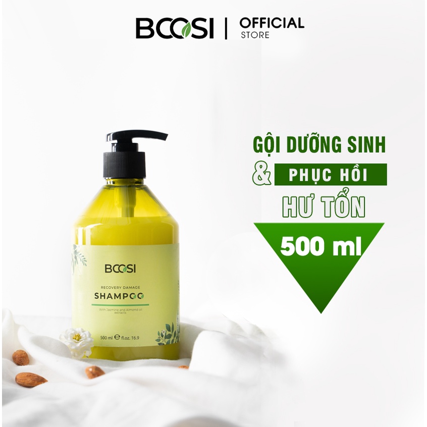 Dầu gội dưỡng sinh Bcosi phục hồi tóc hư tổn và bảo vệ da đầu Bcosi Recovery Damagae Shampoo 500/1000ml