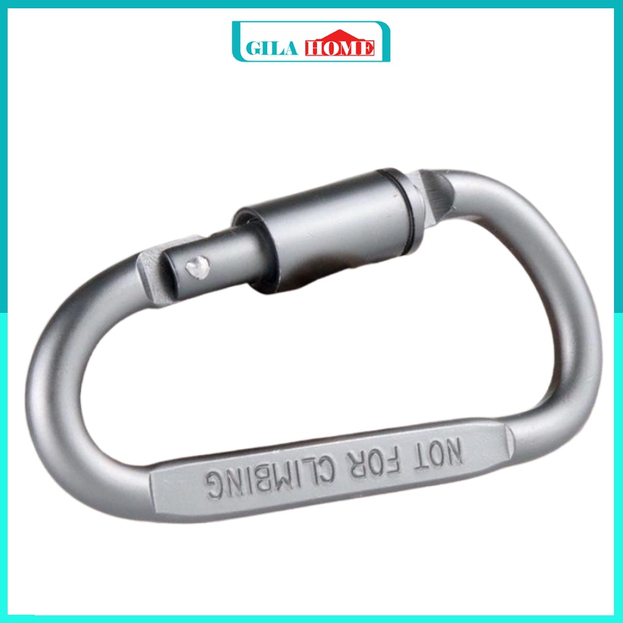 Móc Khoá Xe Đa Năng Carabiner GILA HOME Hợp Kim Nhôm Chắc Chắn Siêu Bền Kích Thước 8.1 x 4.1cm