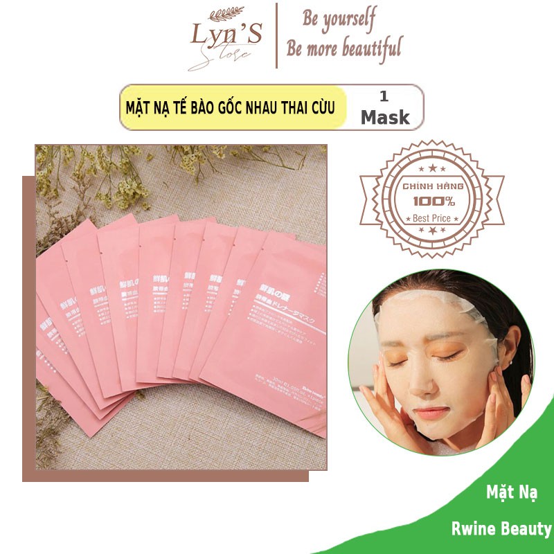 Mặt Nạ Nhau Thai Cừu  💘 𝑭𝑹𝑬𝑬𝑺𝑯𝑰𝑷 💘  Mặt Nạ Tế Bào Gốc - Mask Cuống Rốn Nhật Bản Rwine Beauty