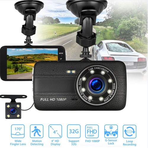 Camera hành trình HD Trước Sau Tích Hợp 8 Led 1080P