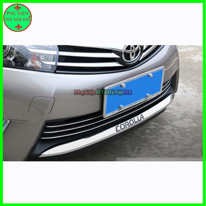 Ốp cản trước Altis 2015-2017 mạ crom trang trí chống trầy bảo vệ xe