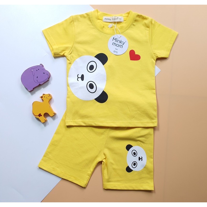 BỘ TAY NGẮN MINKYMOM COTTON 100% 6-18kg