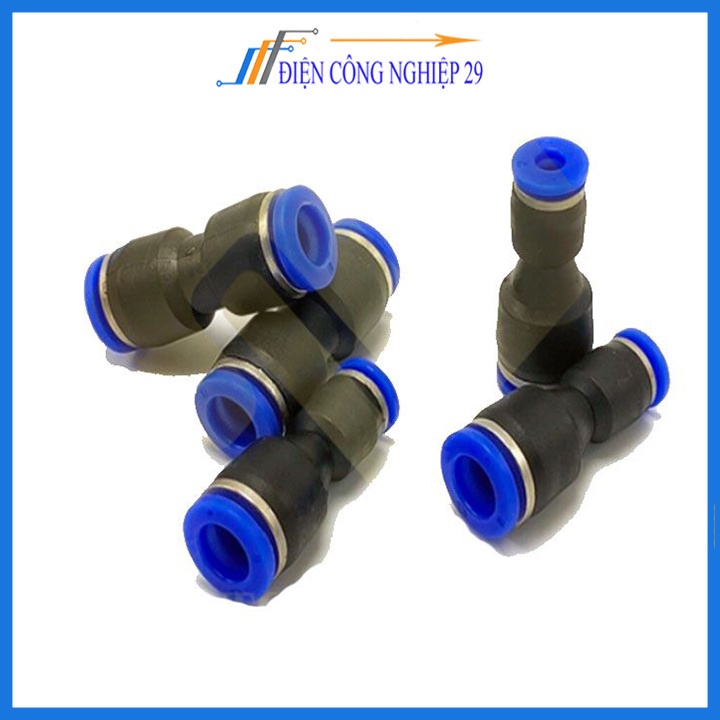 Hai đầu nối nhanh cắm ống thu đầu to đầu bé nối ống nhựa PU khí nén chất lỏng phun sương hơi nước