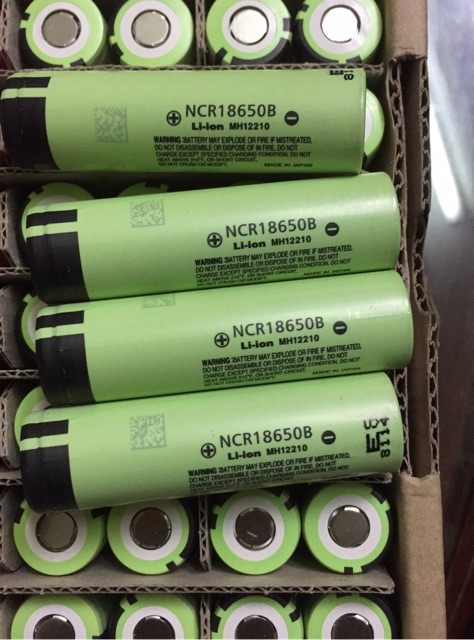 Pin Panasonic NCR18650B Mới dung lượng 3400mAh date 8/2018