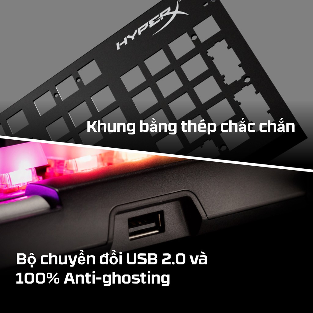 Bàn phím gaming Kingston HyperX Alloy Elite 2 – Mechanical Gaming Keyboard, HX Red-US_HKBE2X-1X-US/G