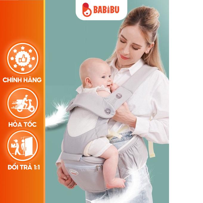 Địu Ngồi Cho Bé Honper Cao Cấp 9 Tư Thế, Có Đỡ Cổ Babibu - DNH