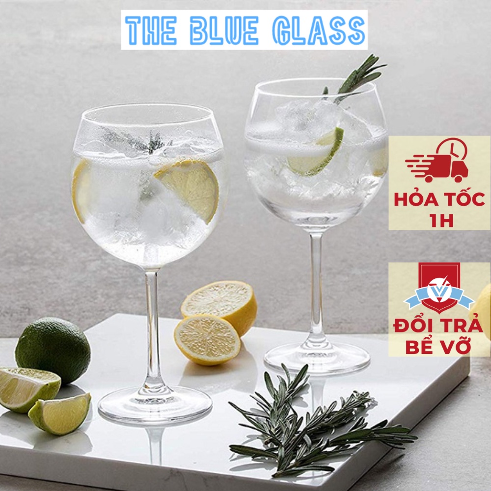 Bộ 6 Ly Uống Rượu Vang Thủy Tinh Thái Lan Cao Cấp Ocean 650ml Chính Hãng Không Chứa Chì 015D22