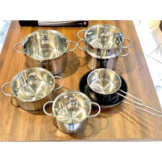 Bộ nồi chảo xửng hấp Silit Diamant 7 món