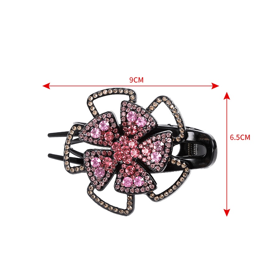 Kẹp tóc hình bướm đính đá toàn diện phong cách cổ điển dành cho nữ
