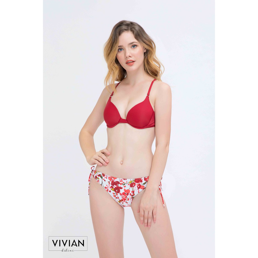 Quần bơi lẻ BIKINI PASSPORT dạng tam giác luồn dây - Floral-VS096_FLO