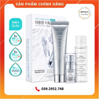 Set kem dưỡng S.Nature Aqua Squalane Moisture Cream & Moisture Genios Set