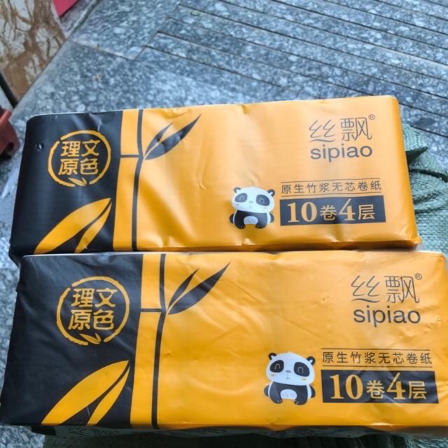 [ Freeship HCM ] 40 cuộn giấy vệ sinh gấu trúc Sipiao