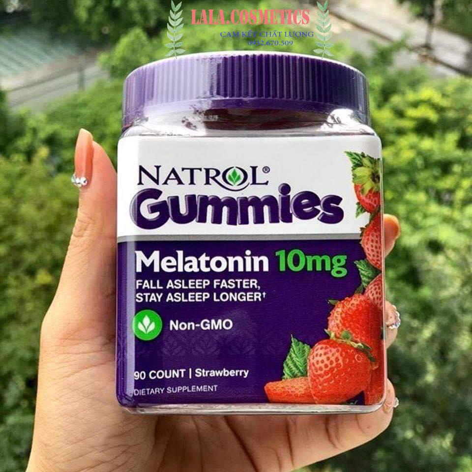 Kẹo dẻo hỗ trợ ngủ ngon 10mg Natrol Melatonin Gummies