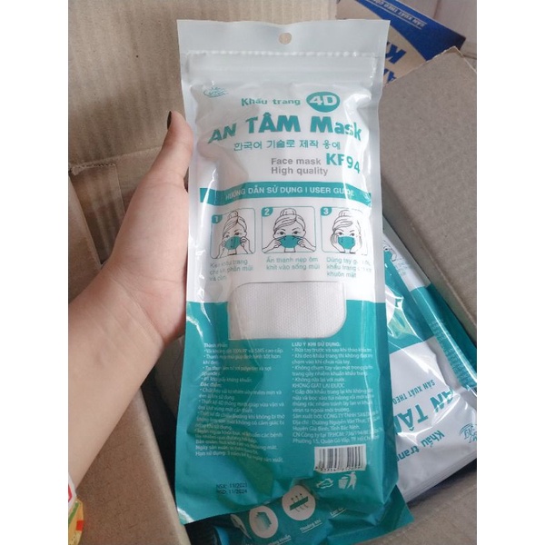 1 thùng khẩu trang kf94 An tâm 30goi/300 cái