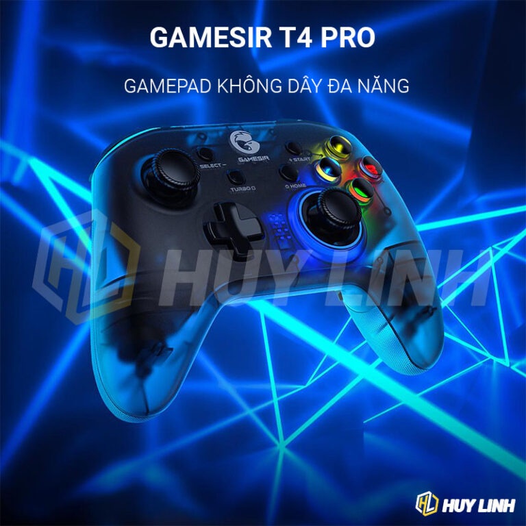 Tay cầm chơi game không dây Gamesir T4 Pro Wireless USB - Hỗ trợ Switch/ PC/ Android/ iOS/ Macbook