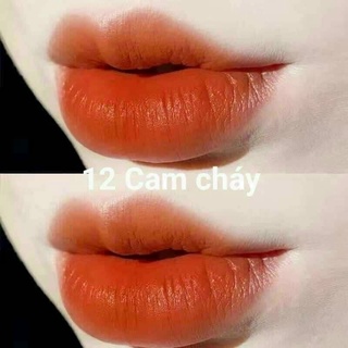 Son Kem Bbia 12 Màu Cam Cháy