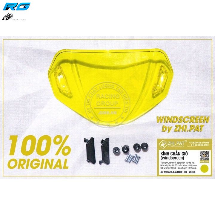 Kính Chắn Gió Exciter 135 Exciter 150 Winner Winner X Wave Sirius Chính Hãng Zhi.pat