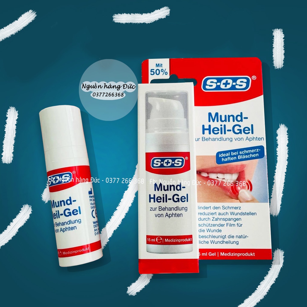 Gel bôi nhiệt miệng Đức cấp tốc SOS MUND HELL GEL - Nguồn hàng Đức