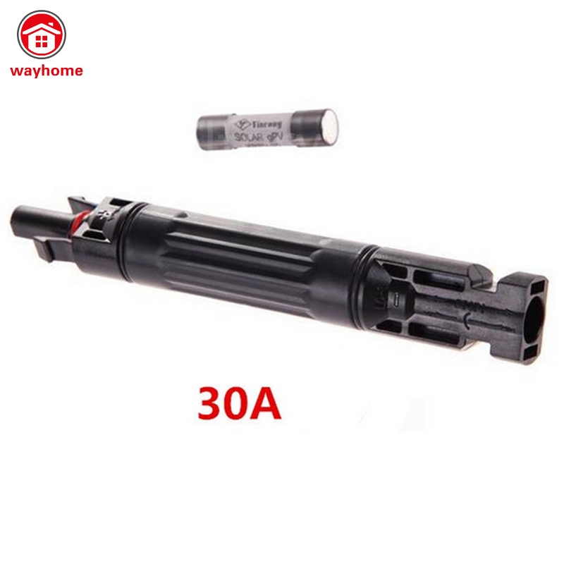 Đầu Nối Pin Năng Lượng Mặt Trời MC4 Có Cầu Chì Cho Xe Hơi