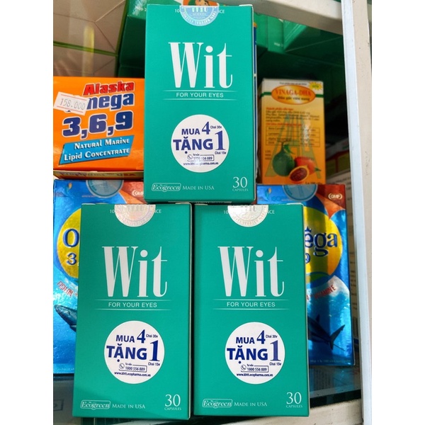 WIT bảo vệ mắt, tăng cường thị lực. Mua 4 tặng 1.