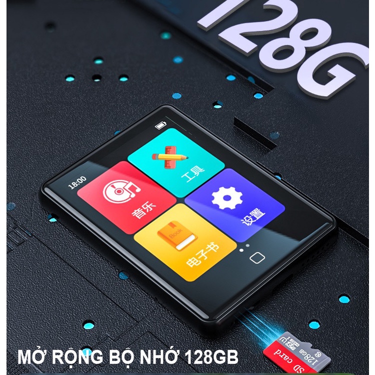 Máy Nghe Nhạc MP3 Màn Hình Cảm Ứng 2.8 Inch Ruizu M20 Bộ Nhớ Trong 16GB - Hàng Chính Hãng - Ruizu M20