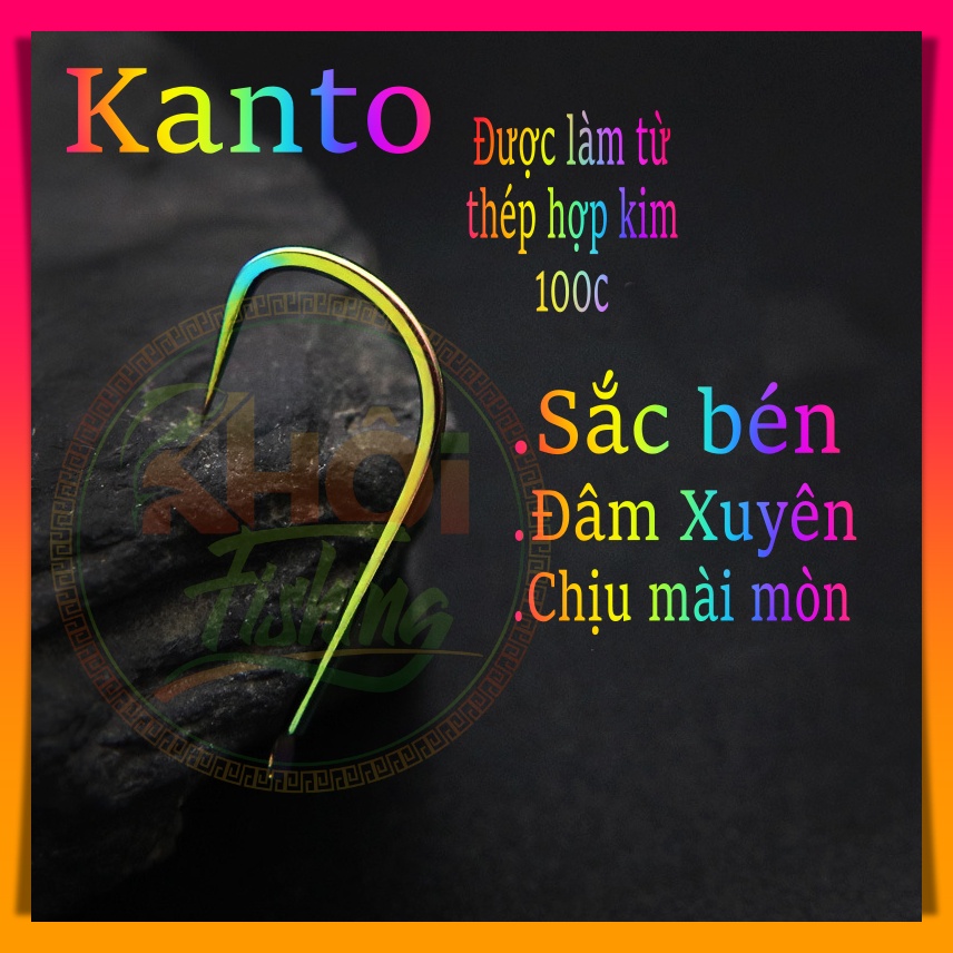 Lưỡi câu không ngạnh đơn đài titan chuyên rô phi