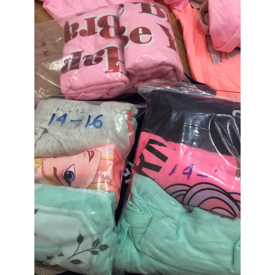 Áo phông / áo cotton xuất dư sịn cho bé gái size đại 5-20 tuổi