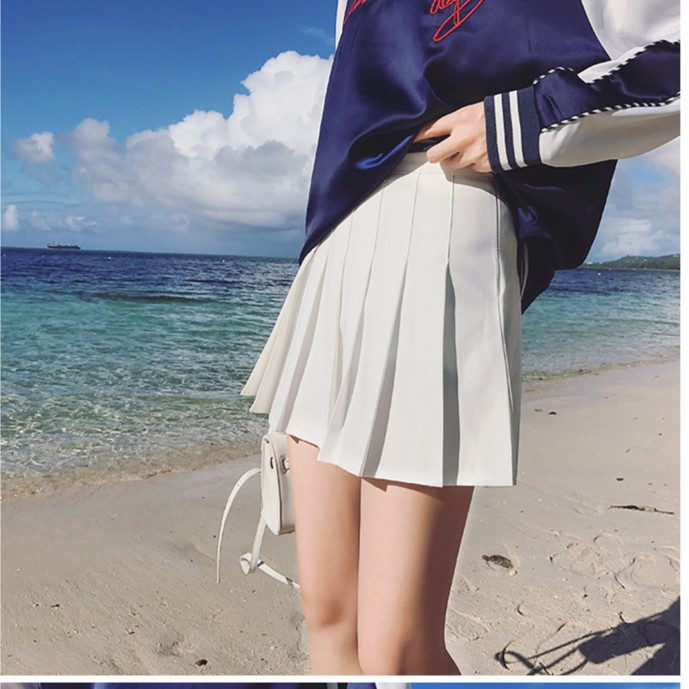 Chân Váy Dáng Chữ A Lưng Cao Thiết Kế Xếp Ly Cổ Điển Cho Nữ | BigBuy360 - bigbuy360.vn