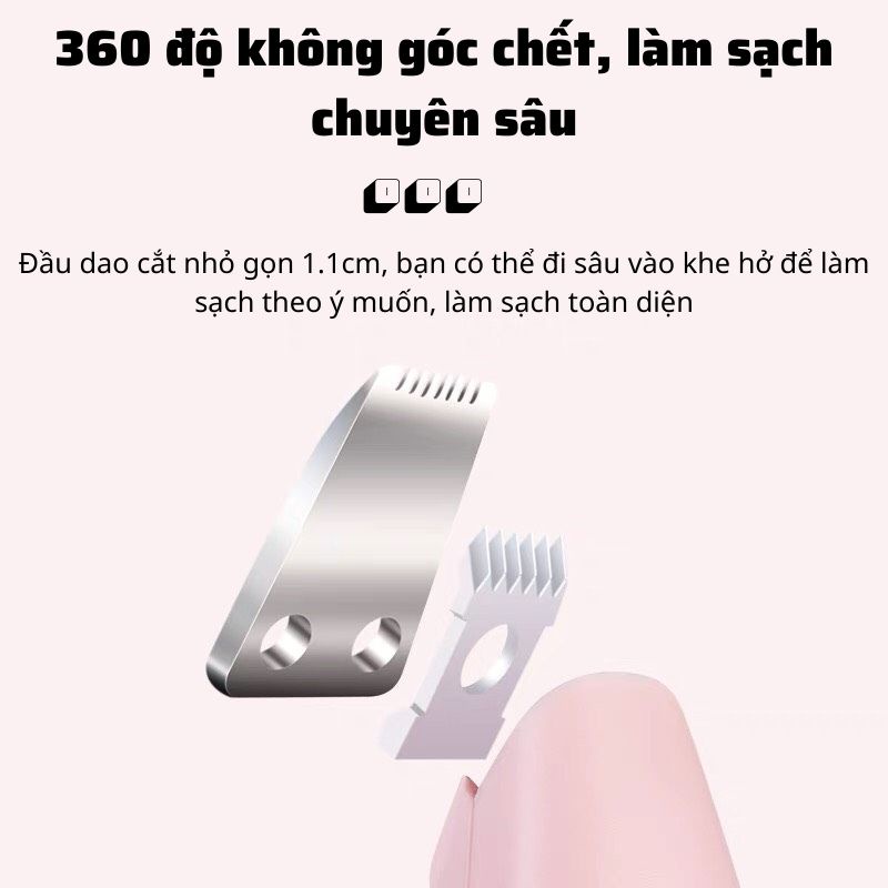Tông đơ mini cắt, tỉa lông cho thú cưng, lông bàn chân, lông mi mắt, lông tai, làm đẹp cho chó mèo