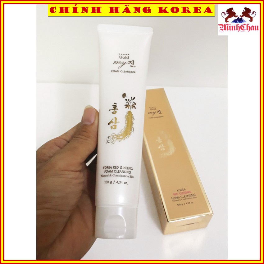 Sữa Rửa Mặt Hồng Sâm My Gold Vàng Hàn Quốc, minhchau