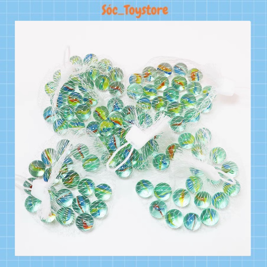 ĐỒ Chơi Bi Ve Thuỷ Tinh, Đồ Chơi Tuổi Thơ, Viên Bi Nhiều Màu Sắc Trang Trí Bể Cá Đủ Màu