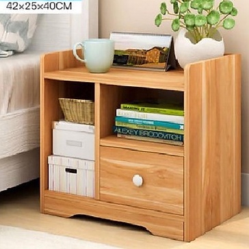 Kệ tủ gỗ đầu giường 1 ngăn , 2 ngăn kéo tiện ích, chắc chắn