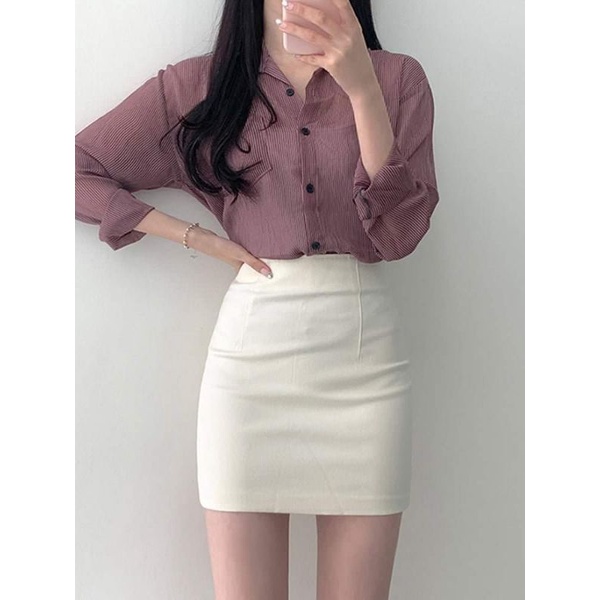 Chân Váy bút chì ngắn 40cm có lót quần bảo hộ