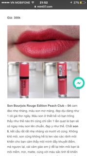 Son Bourjois Velvet 
