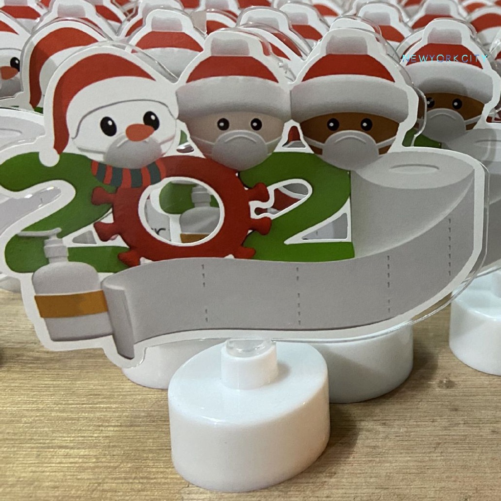 Vỏ Bọc Mặt Người Tuyết / Ông Già Noel Có Đèn LED Treo Trang Trí Cây Thông Giáng Sinh