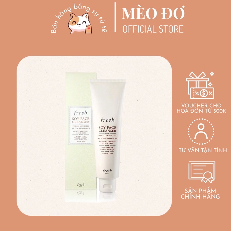 Sữa rửa mặt Fresh Soy Face Cleanser 20ml